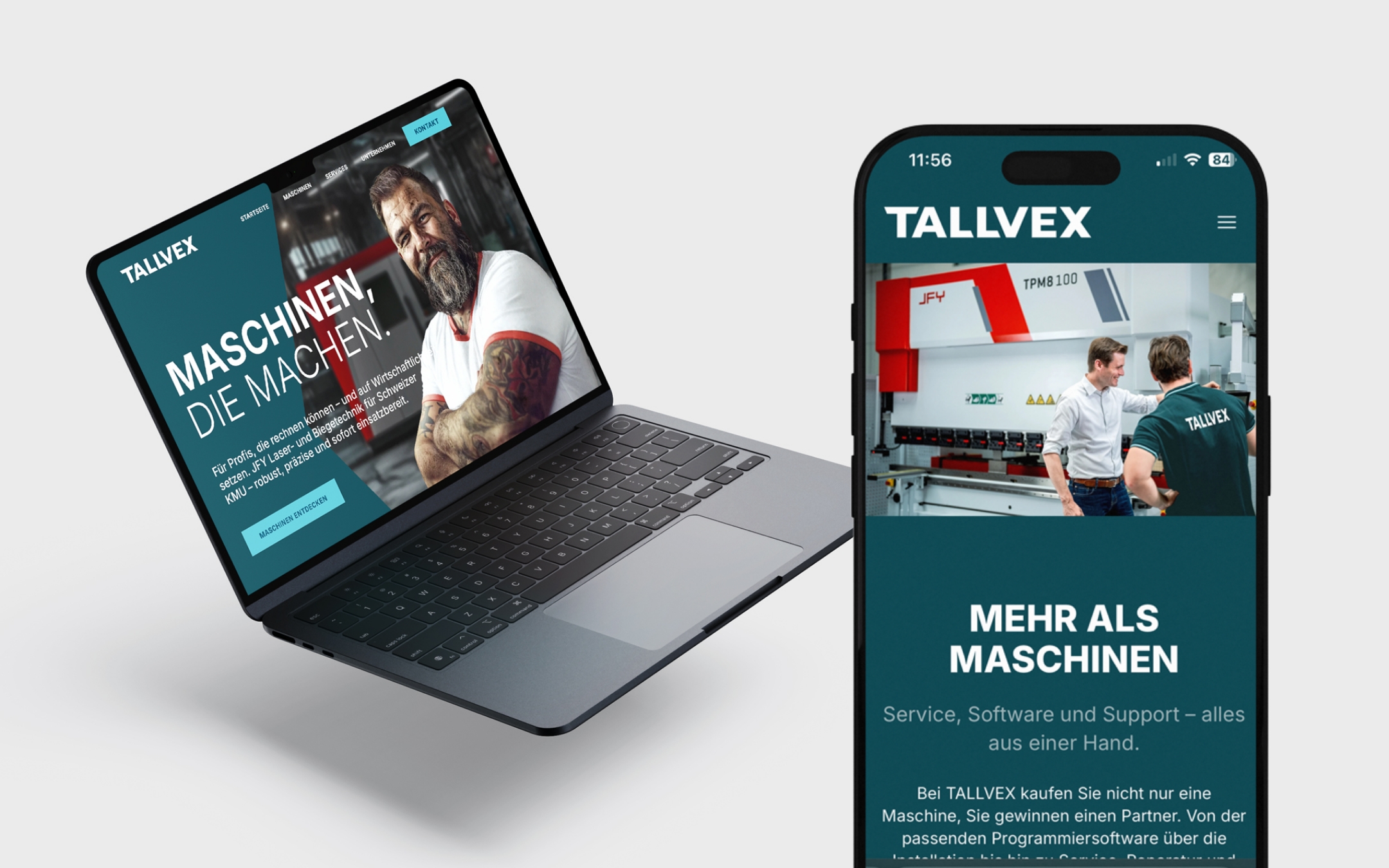 Tallvex Markenauftritt