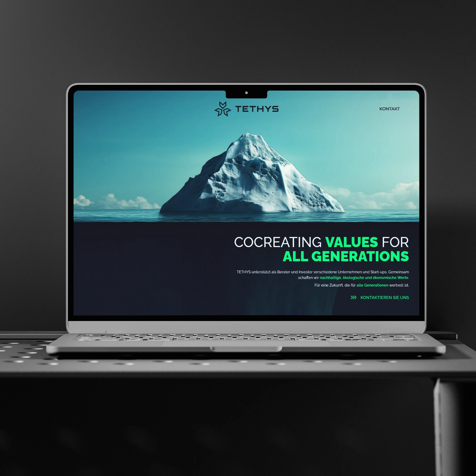 Tethys Website Mockup